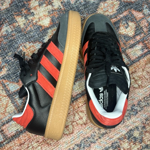 Adidas Black and Red Samba Sneakers size 8.5 women’s - Picture 7 of 13
